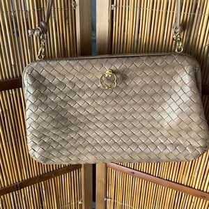 Malm Italian Basket Weave Envelope Bag